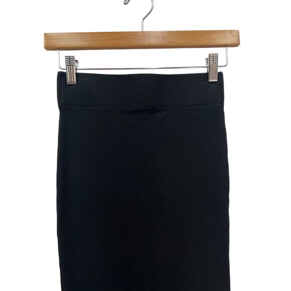 Standard James Perse Rib Midi Skirt in Black size 0 - Picture 3 of 6